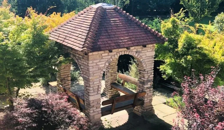 Laurel cares home's garden pagoda